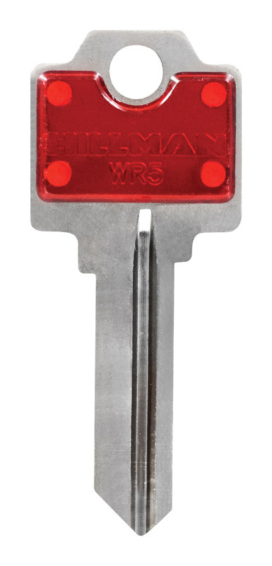 HILLMAN ColorPlus Traditional Key House/Office Key Blank Single, Pack of 5