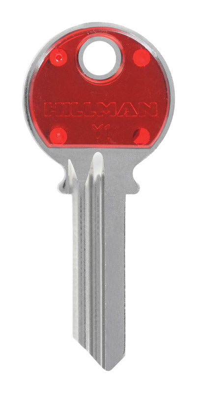 HILLMAN ColorPlus Traditional Key House/Office Key Blank Single, Pack of 5