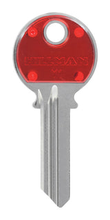 HILLMAN ColorPlus Traditional Key House/Office Key Blank Single, Pack of 5