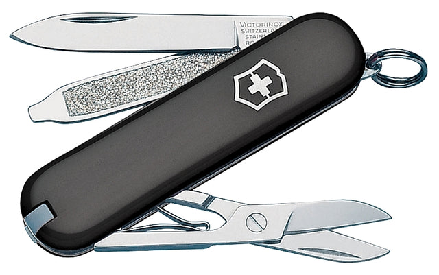 Victorinox 53003 Pocket Knife, 7-Function, Black Handle