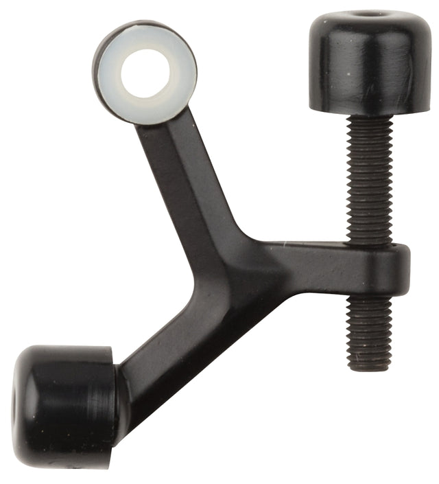 National Hardware N830-123 Hinge Pin Door Stop, Brown, 5 in W, Plastic/Zinc, Oil-Rubbed Bronze