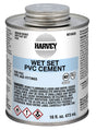Harvey 18420-12 Medium-Bodied Wet Set Cement, 16 oz Can, Liquid, Blue