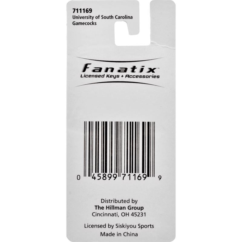 HILLMAN NCAA Tempered Steel Gray Split Ring Keychain, Pack of 3