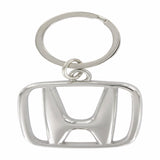 HILLMAN Honda Metal Silver Decorative Keychain, Pack of 3