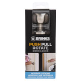 Brinks Push Pull Rotate Stafford Satin Nickel Single Cylinder Lock KW1 1.75 in.