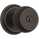 Brinks Push Pull Rotate Stafford Oil Rubbed Bronze Entry Knob KW1 1.75 in.