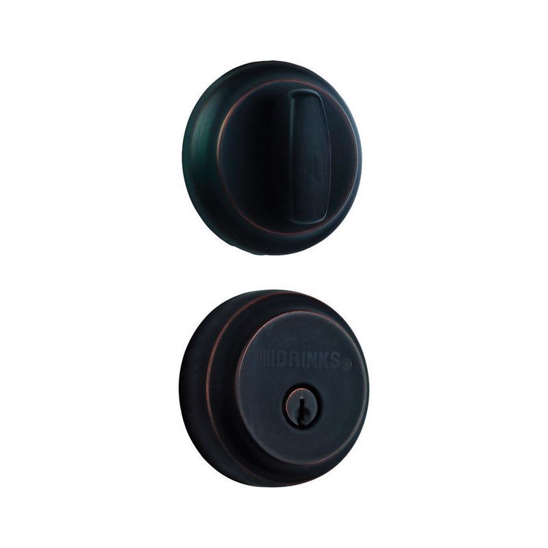 Brinks Push Pull Rotate Oil Rubbed Bronze Steel Deadbolt