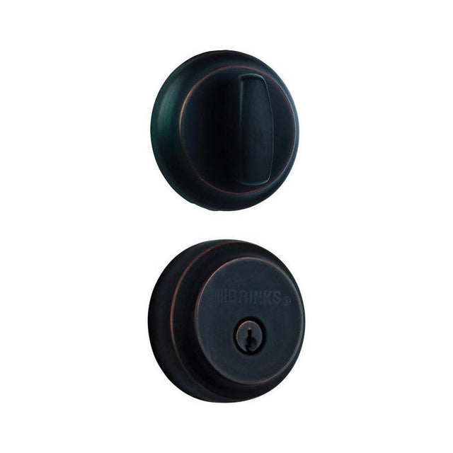 Brinks Push Pull Rotate Oil Rubbed Bronze Steel Deadbolt