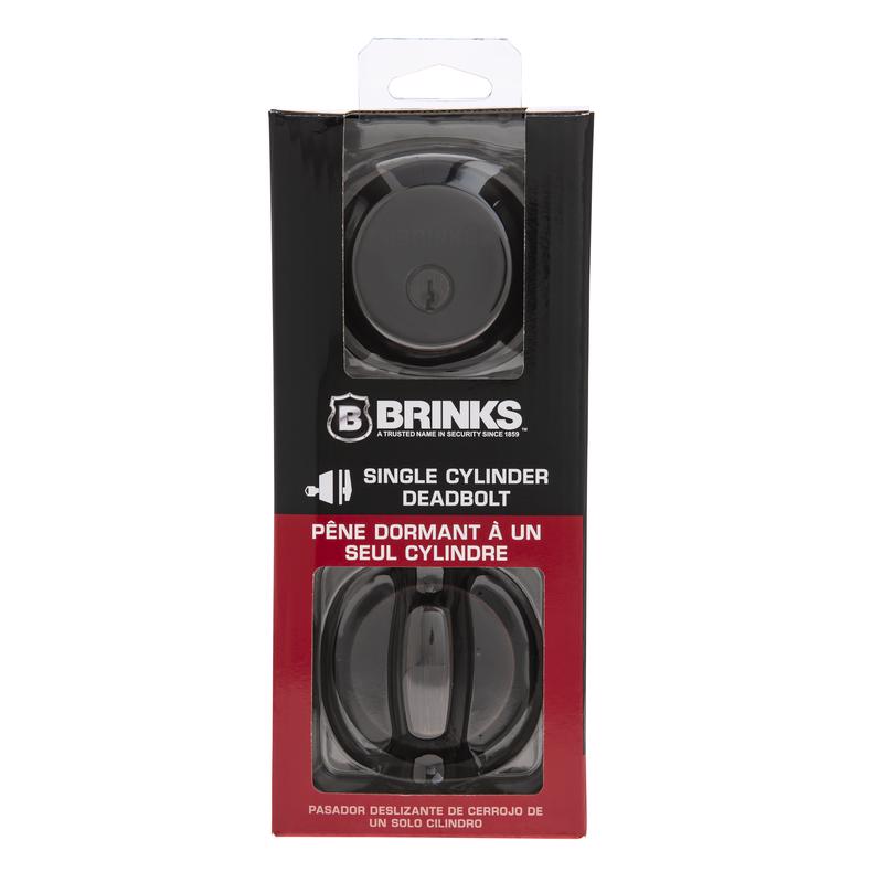 Brinks Push Pull Rotate Oil Rubbed Bronze Steel Deadbolt