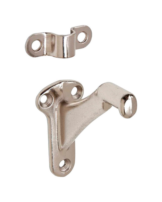 Schlage Ives Series 59A14 Handrail Bracket, Aluminum, Polished Nickel