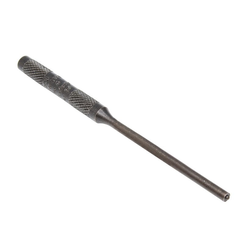 Pro 25003HT Pilot Pin Punch with Hand Tag, 1/8 in W x 2 in L Tip, 4 in L, 1/4 in Dia Shank, Round Shank