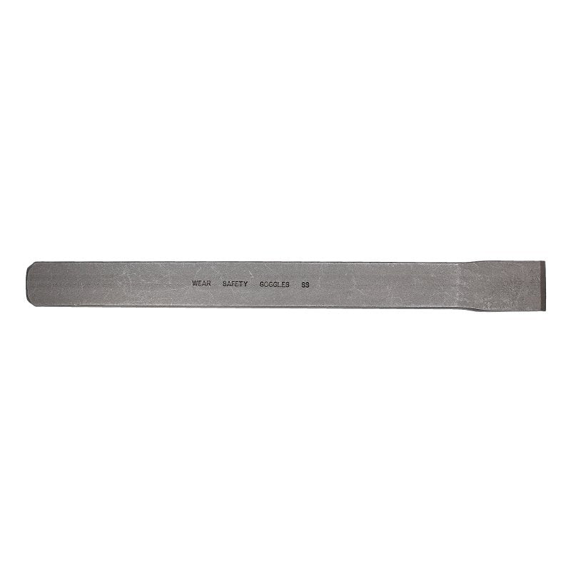 Mayhew 34502 Flat Utility Chisel, 1-1/8 in Tip, 12 in OAL, High Carbon Molybdenum Steel Blade