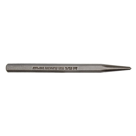 Pro 74102 Center Punch, 1/4 in Tip, 4 in L, Hex Shank