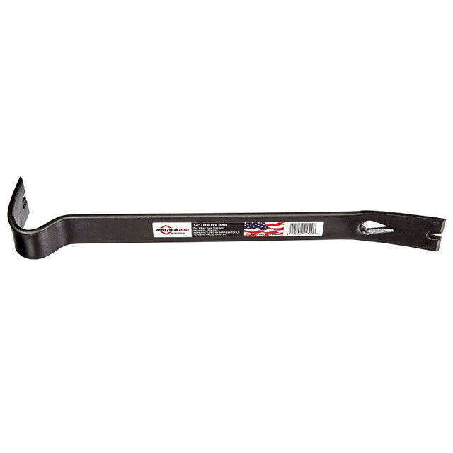 Mayhew 41300 Double Utility Bar Nail Puller, 14 in L, Steel, Black, 8 in W