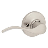 Kwikset 200BL 15 6AL Passage Lever, Satin Nickel, Zinc, Residential, Reversible Hand, 3 Grade