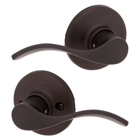 Kwikset 200BL 11 PCP Passage Lever, Venetian Bronze, Zinc, Residential, Reversible Hand, 3 Grade