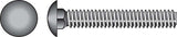 HILLMAN 5/16 in. X 3-1/2 in. L Stainless Steel Carriage Bolt 25 pk