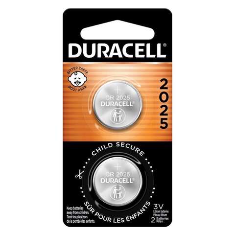 Duracell Lithium Coin 2025 3 V 165 mAh Medical Battery 2 pk, Pack of 6