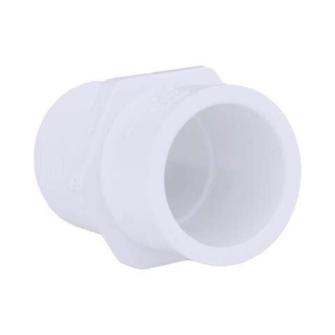 Charlotte Pipe Schedule 40 1 in. MPT X 3/4 in. D Slip PVC Pipe Adapter 1 pk, Pack of 25