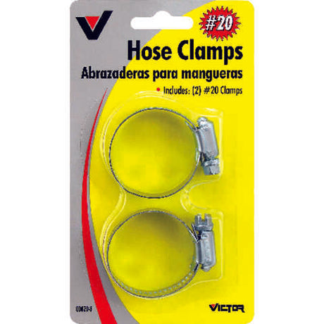 Victor 3/4 in to 1-3/4 in. SAE 20 Silver Hose Clamp Metal Band