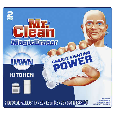 Mr. Clean Magic Eraser Non-Scratch Eraser Sponge For Kitchen 4.6 in. L 2 pk, Pack of 16