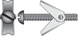 HILLMAN 3/16 in. D X 3 in. L Round Steel Toggle Bolt 2 pk, Pack of 10