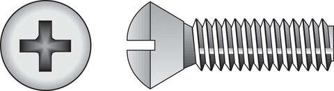 HILLMAN No. 1/4-20 in. X 1 in. L Phillips Oval Head Stainless Steel Machine Screws 100 pk