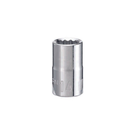 Craftsman 14 mm X 1/2 in. drive Metric 12 Point Standard Shallow Socket 1 pc