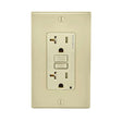Leviton SmartlockPro 20 amps 125 V Duplex Ivory AFCI/GFCI Dual Function Outlet 5-20R 1 pk