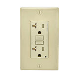 Leviton SmartlockPro 20 amps 125 V Duplex Ivory AFCI/GFCI Dual Function Outlet 5-20R 1 pk