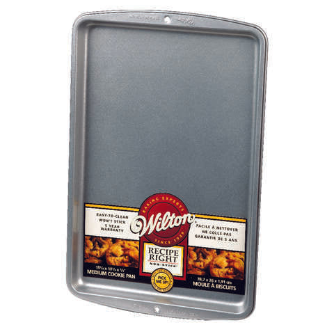 Wilton 10-1/4 in. W X 15-1/4 in. L Cookie Pan Silver