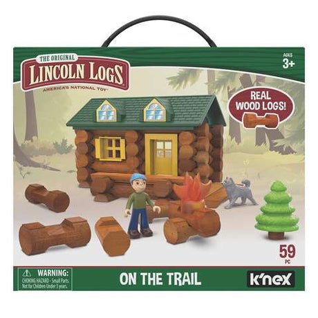 Lincoln Logs America's National Toy On The Trail Toy Wood Multicolored 59 pc, Pack of 2