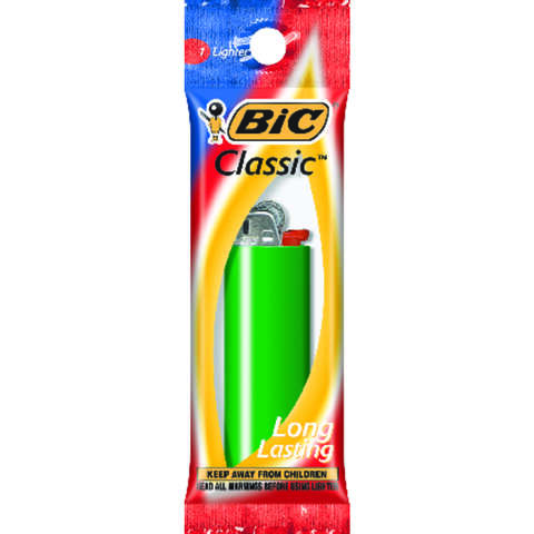 BIC Classic Green Disposable Lighter 1 pk, Pack of 72