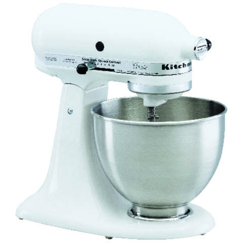 Kitchenaid Classic Stand Mixer 4.5 qt. 10 Stainless Steel White 250 watts