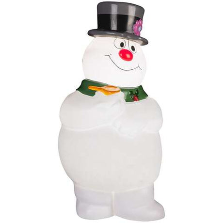 Warner Brothers Incandescent White Frosty With Scarf 2 ft. Blow Mold