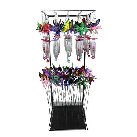Exhart WindyWings Assorted Plastic Wind Chime, Pack of 48