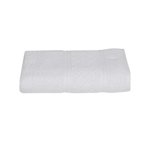 Sttelli Radiance White Cotton Bath Towel 1 pc, Pack of 6