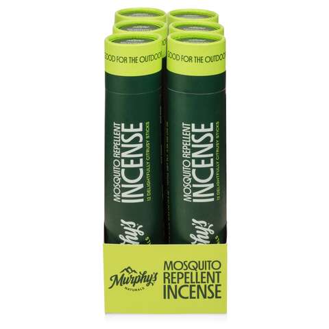 Murphy's Naturals Insect Repellent Incense For Mosquitoes/Other Flying Insects 12 pk, Pack of 6