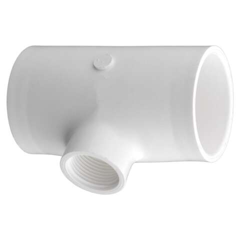 Charlotte Pipe Schedule 40 1-1/2 in. Slip X 1/2 in. D Slip PVC Reducing Tee 1 pk