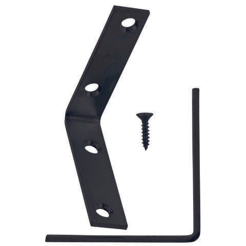 Ace 3 in. H X 3/4 in. W X 3 in. D Black Steel Inside L Corner Brace