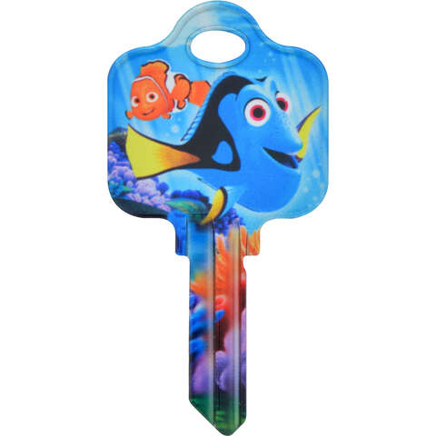 Hillman Disney Dory House/Padlock Universal Key Blank Double, Pack of 5