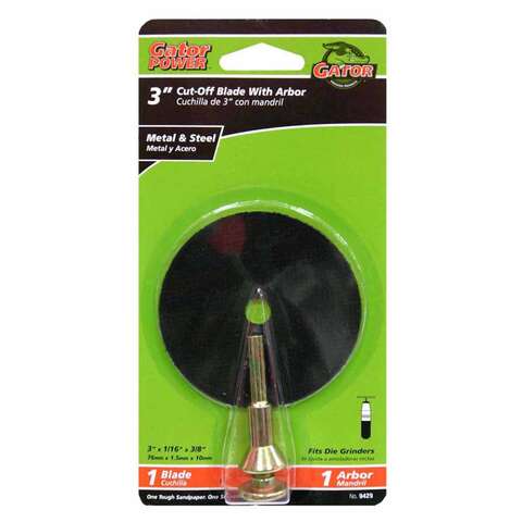 Gator 3 in. D X 3/8 in. Aluminum Oxide Metal Cut-Off Blade 1 pc