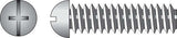HILLMAN No. 10-24 X 3 in. L Combination Round Head Zinc-Plated Steel Machine Screws 100 pk