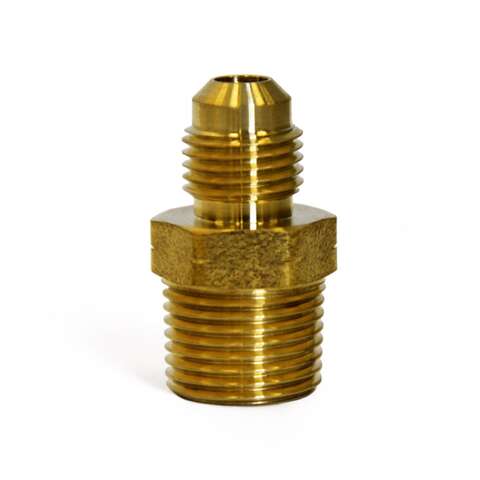 ATC 1/4 in. Flare X 1/4 in. D Male Brass Adapter, Pack of 5