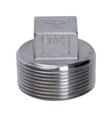 Smith-Cooper 1 in. MPT X 1 in. D MPT Stainless Steel Square Head Plug