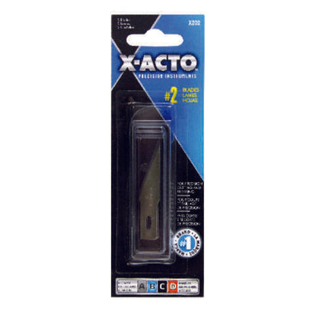 X-Acto #2 Carbon Steel Heavy Duty Replacement Blade 1-7/8 in. L 5 pk