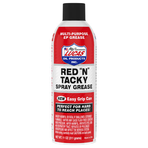 Lucas Oil Products Red "N" Tacky Multi-Purpose Grease 11 oz, Pack of 12