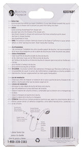 Boston Harbor B1105CP Swivel Ball Joint Shower Bracket, Plastic, Chrome, For: Handheld Shower Head