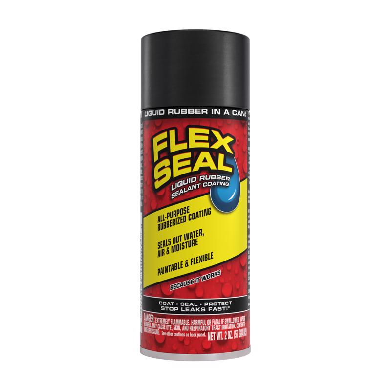 Flex Seal Family of Products Flex Seal MINI Black Rubber Spray Sealant 2 oz, Pack of 12