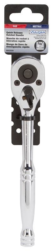 Vulcan TR0038 Quick Release Ratchet Handle, 7-5/8 in OAL, Chrome